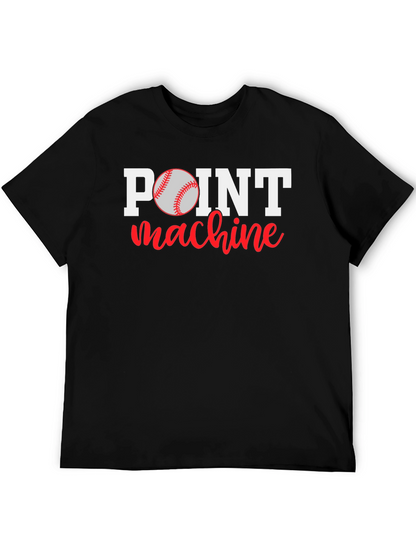 Point Machine Baseball Graphic T-Shirt