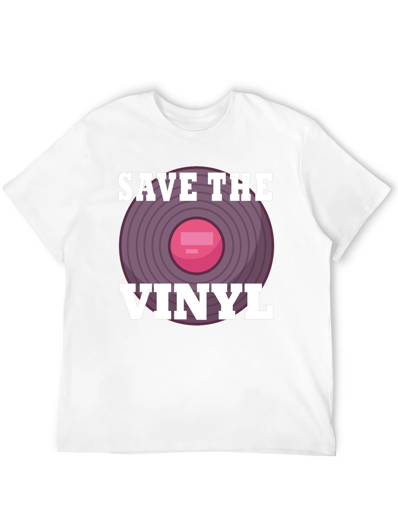 Save The Vinyl Graphic Tee - Music Lover T-Shirt