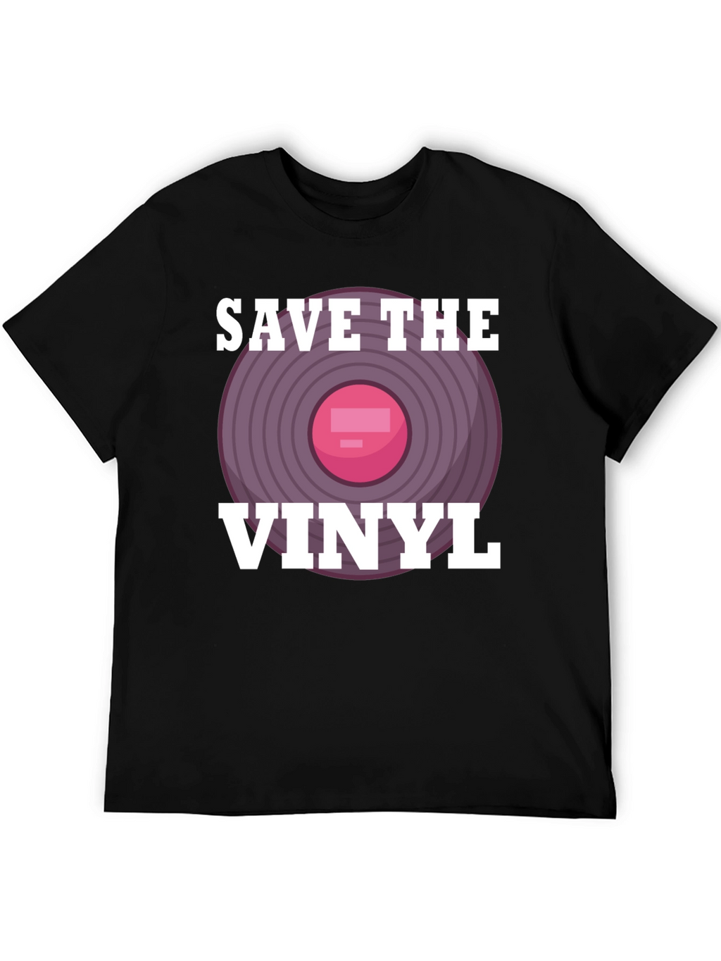 Save The Vinyl Graphic Tee - Music Lover T-Shirt