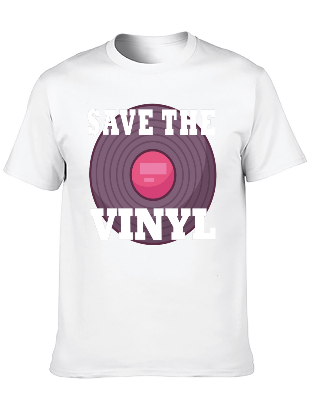 Save The Vinyl Graphic Tee - Music Lover T-Shirt