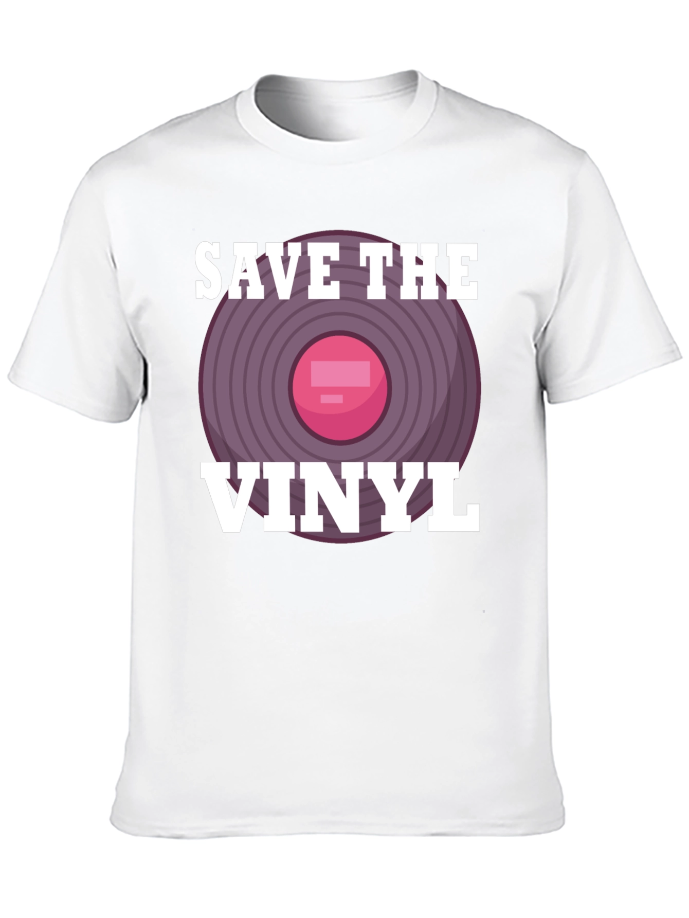 Save The Vinyl Graphic Tee - Music Lover T-Shirt