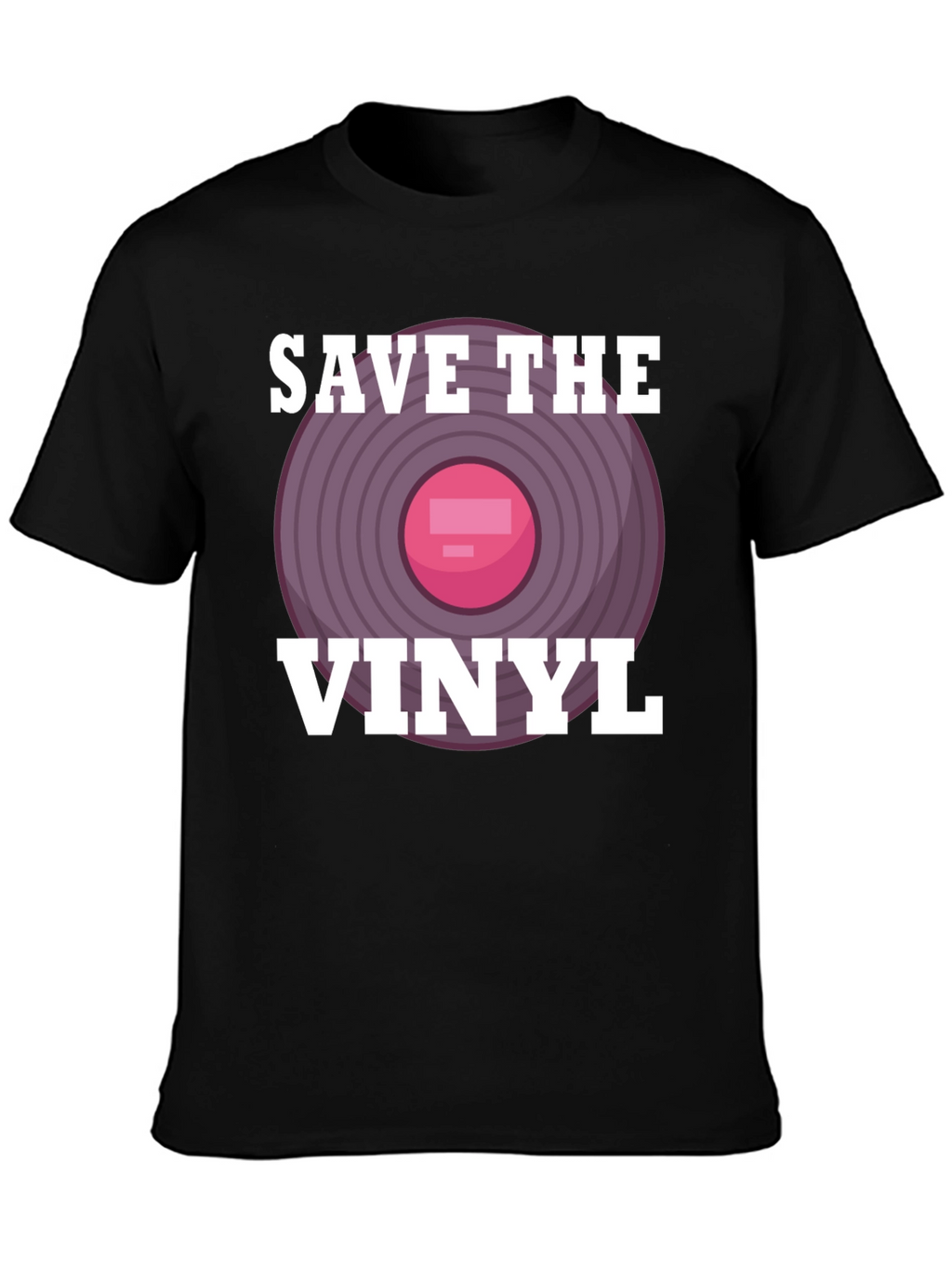 Save The Vinyl Graphic Tee - Music Lover T-Shirt