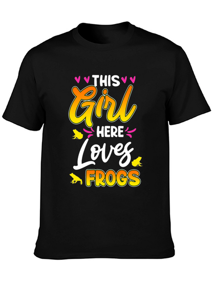 This Girl Loves Frogs Graphic T-Shirt