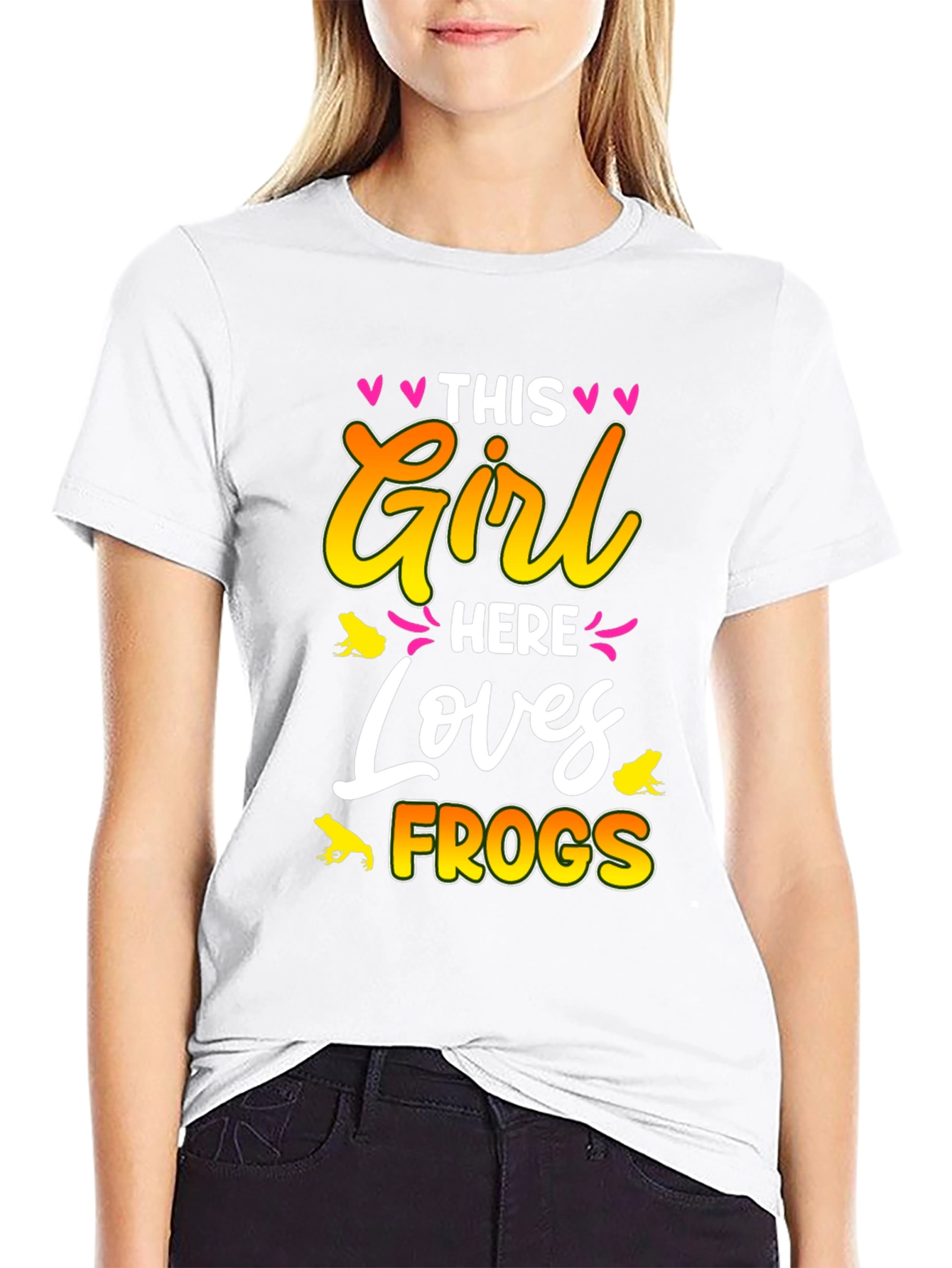 This Girl Loves Frogs Graphic T-Shirt