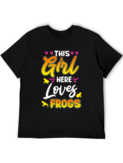 This Girl Loves Frogs Graphic T-Shirt