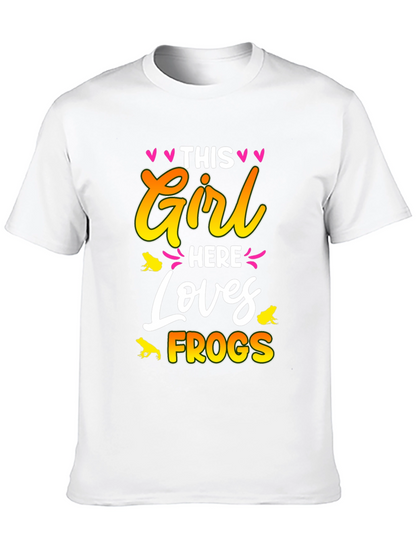 This Girl Loves Frogs Graphic T-Shirt