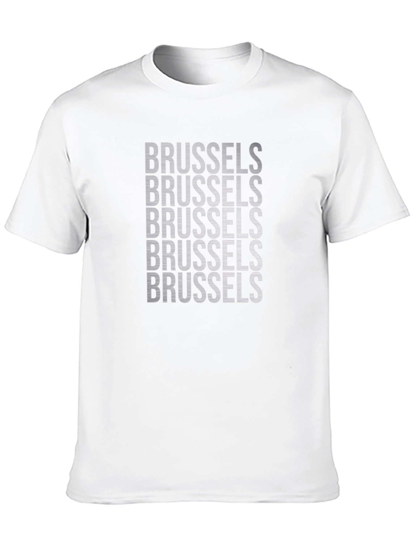 Brussels Text Graphic T-Shirt - Black