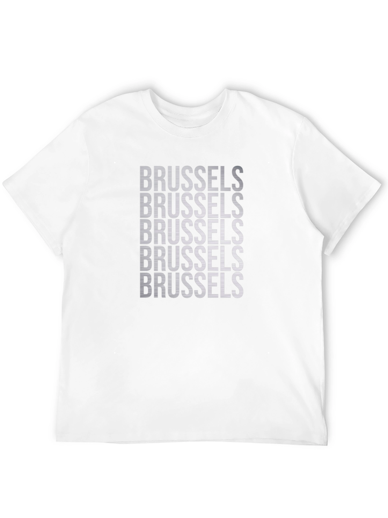 Brussels Text Graphic T-Shirt - Black
