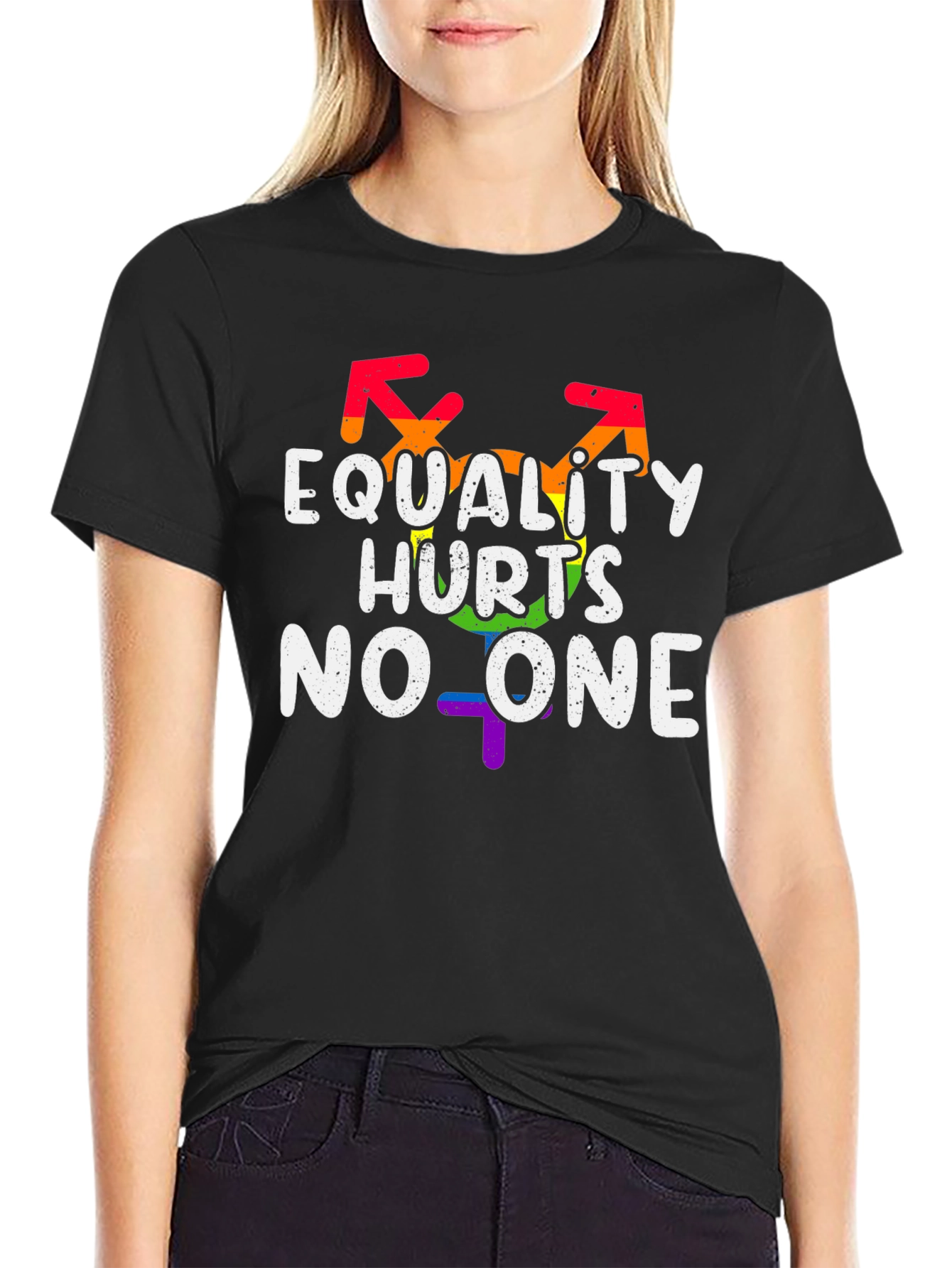 Equality Hurts No One LGBT Pride Graphic T-Shirt