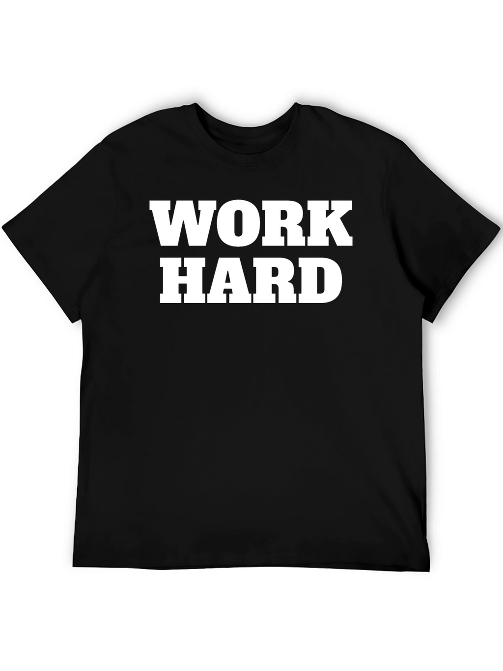 Work Hard Black Graphic T-Shirt