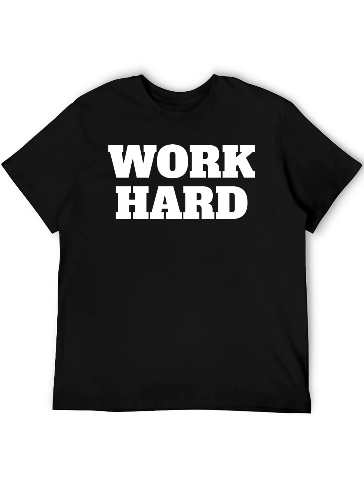 Work Hard Black Graphic T-Shirt