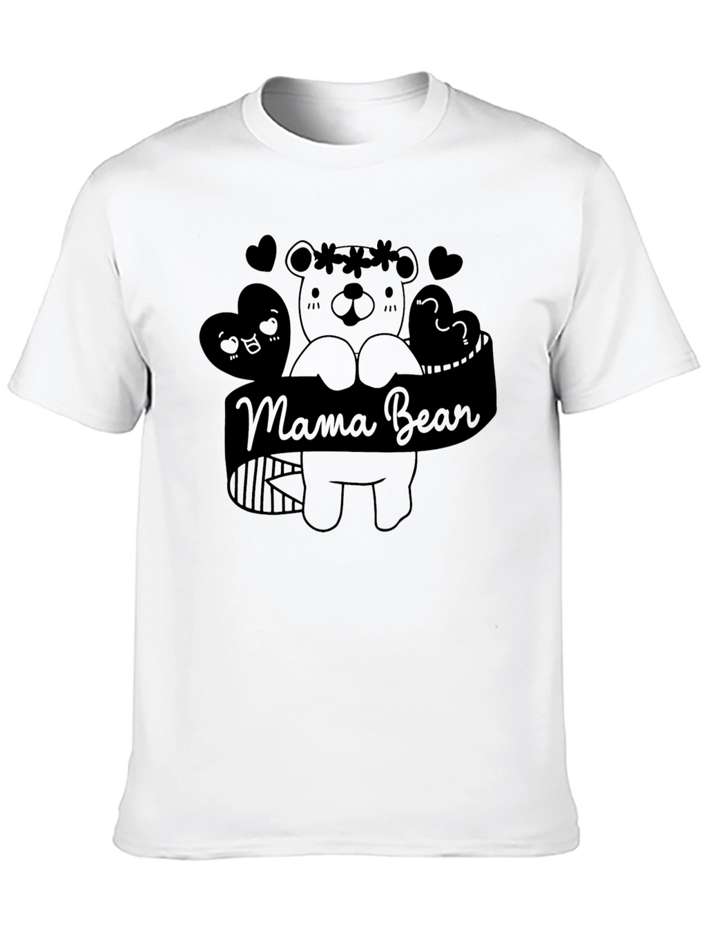 Mama Bear Graphic Tee - Black Unisex T-Shirt