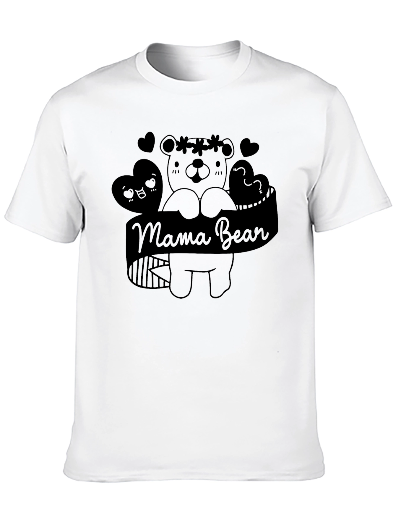 Mama Bear Graphic Tee - Black Unisex T-Shirt