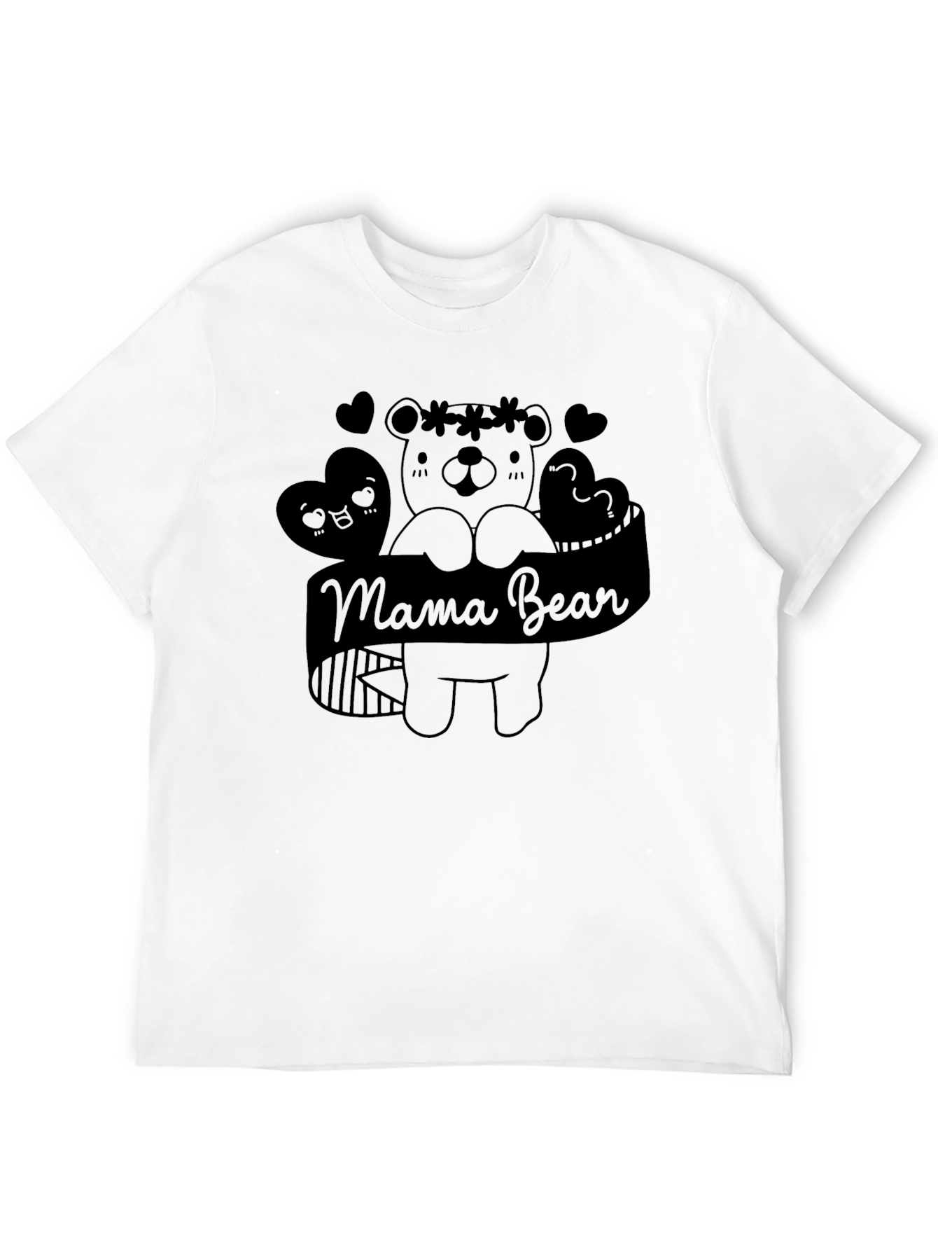 Mama Bear Graphic Tee - Black Unisex T-Shirt