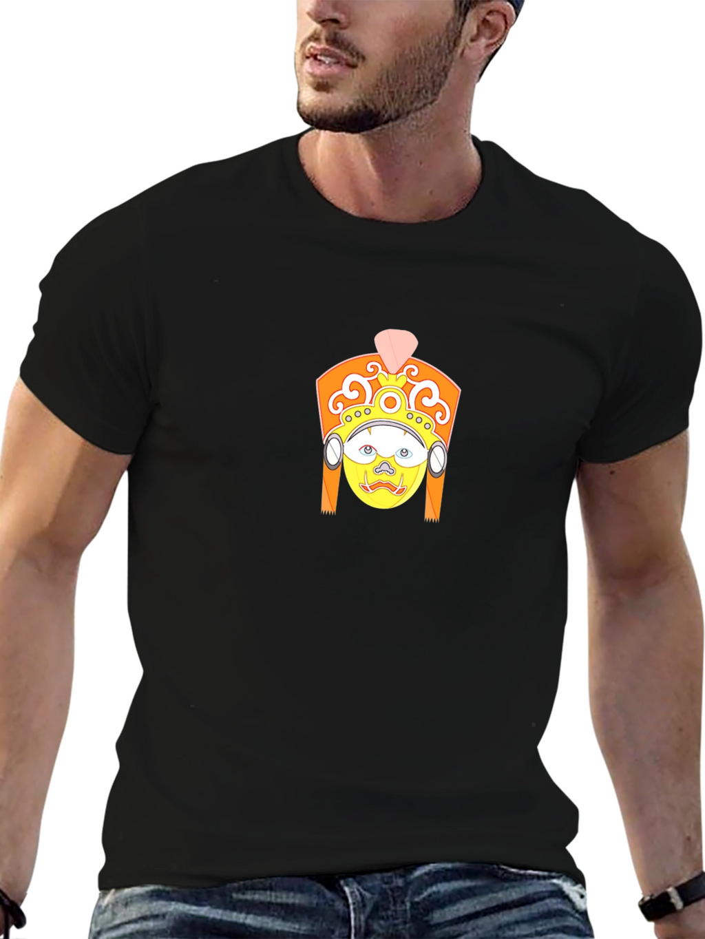Unique Graphic Tee - Stylish Black T-Shirt