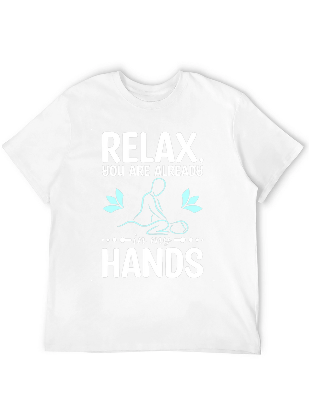 Relax Massage Therapist T-Shirt Black Cotton Blend