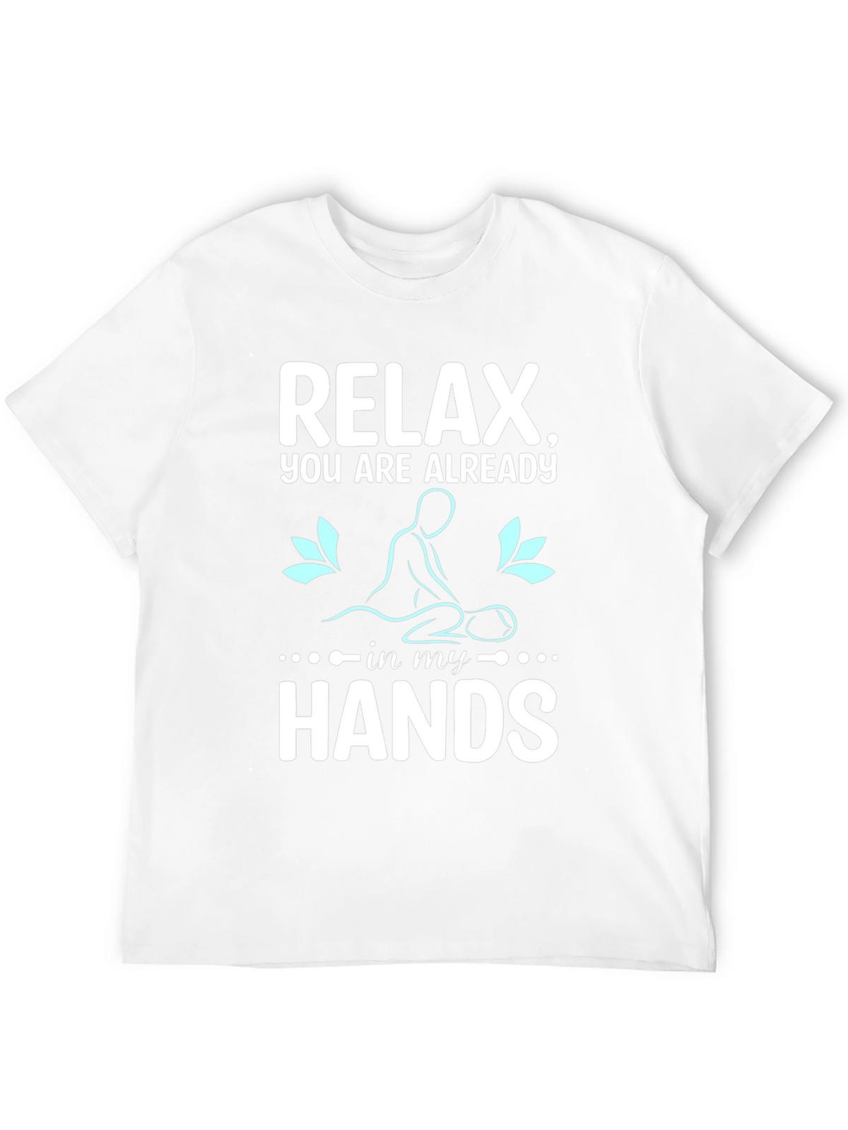 Relax Massage Therapist T-Shirt Black Cotton Blend