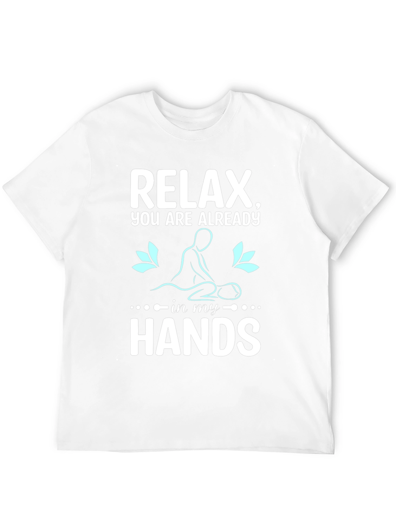 Relax Massage Therapist T-Shirt Black Cotton Blend
