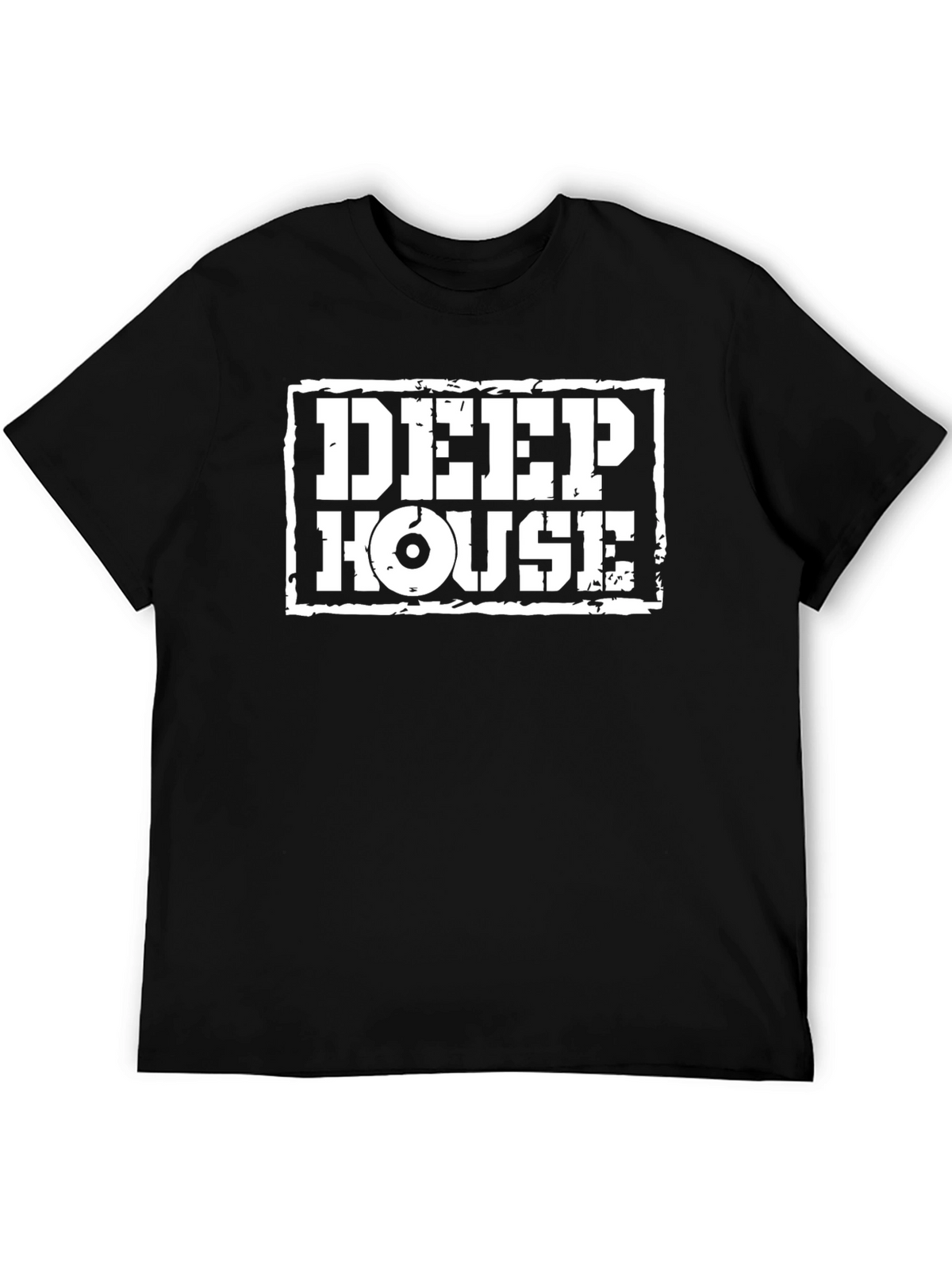 Deep House Black Graphic Tee Shirt