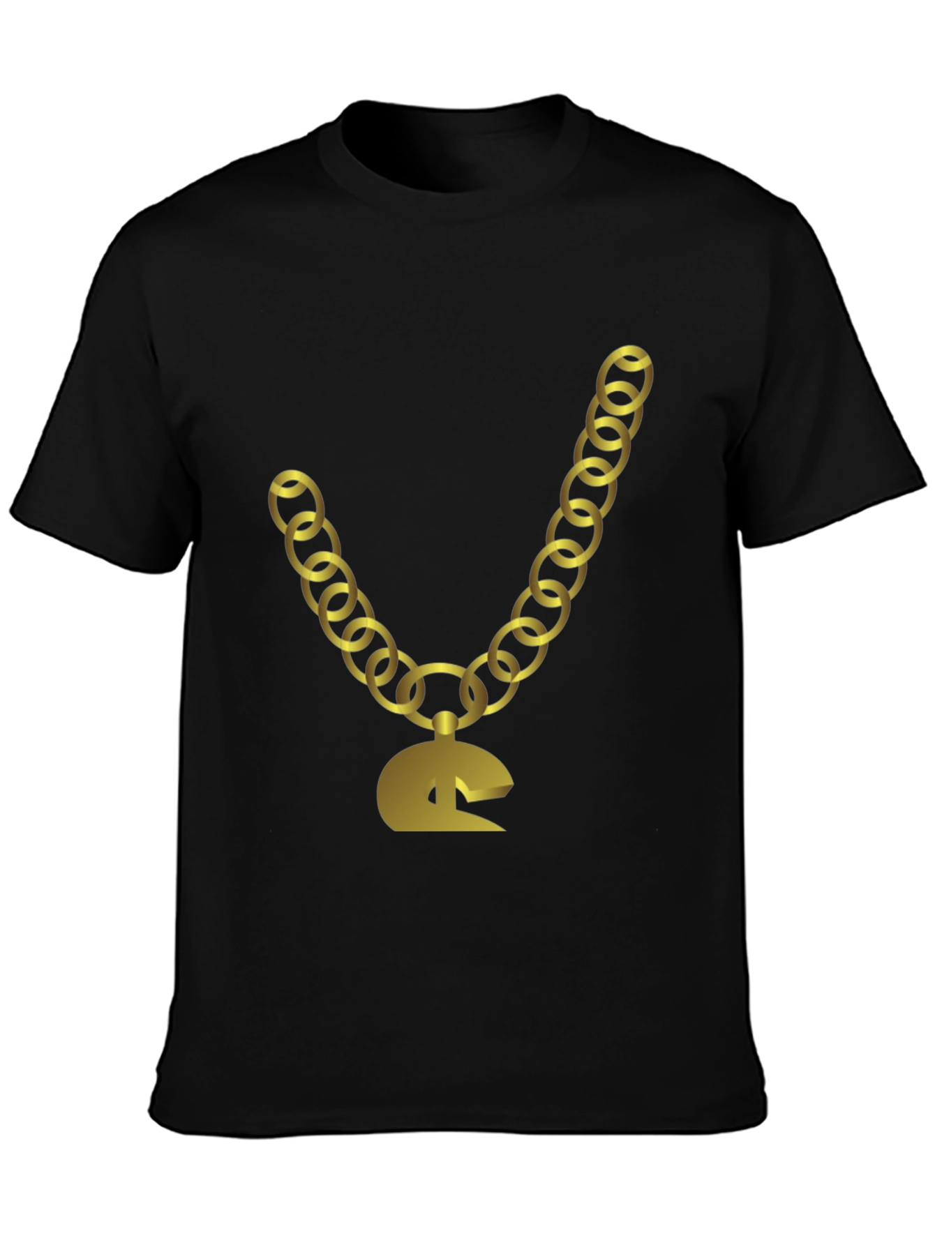 Gold Chain Graphic Tee - Stylish Hip Hop Fashion Shirt