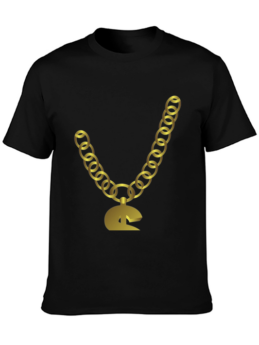 Gold Chain Graphic Tee - Stylish Hip Hop Fashion Shirt