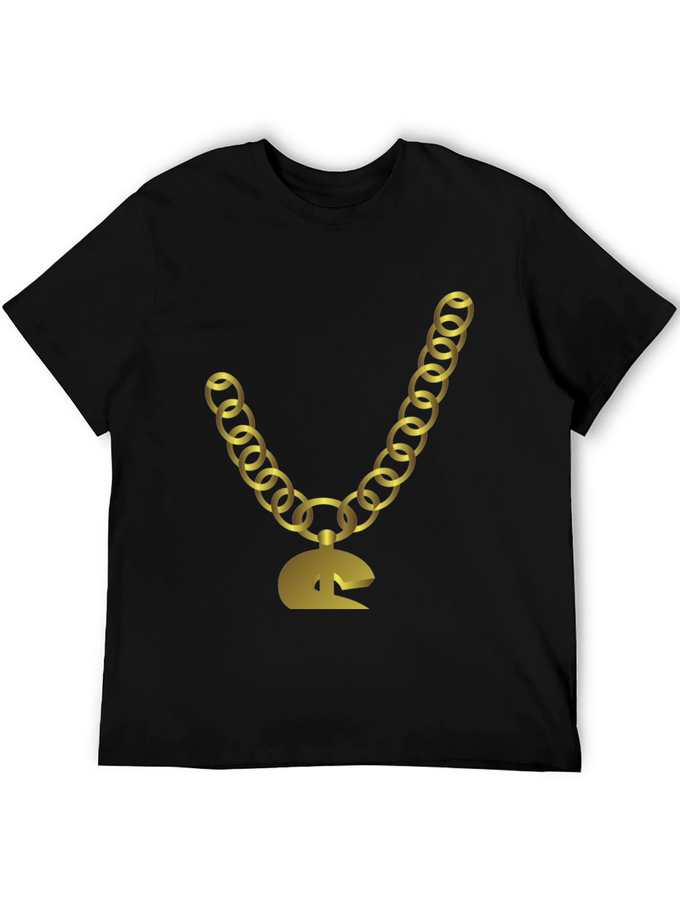 Gold Chain Graphic Tee - Stylish Hip Hop Fashion Shirt