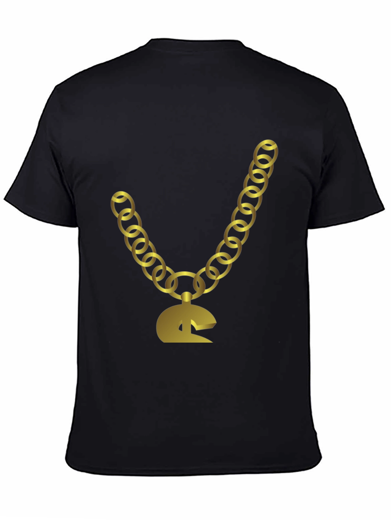 Gold Chain Graphic Tee - Stylish Hip Hop Fashion Shirt