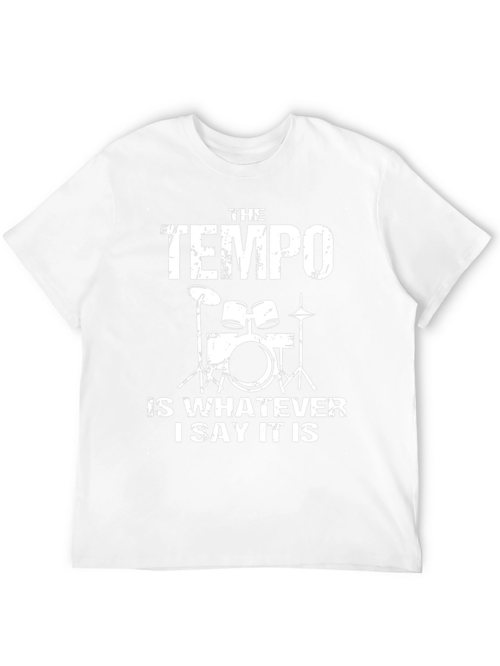 Tempo Drummer Black Cotton Graphic Tee