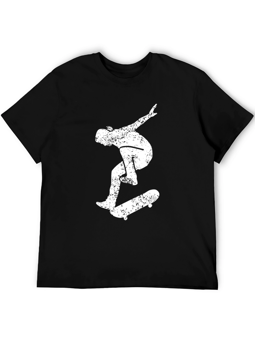 Skateboarder Graphic Black T-Shirt