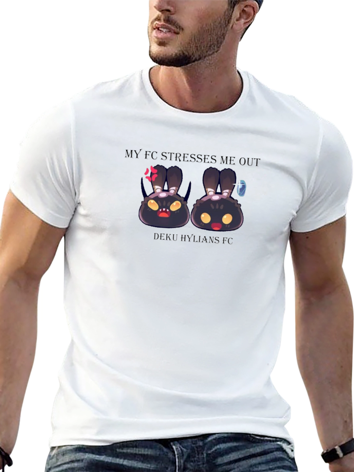 My FC Stresses Me Out Black Tee