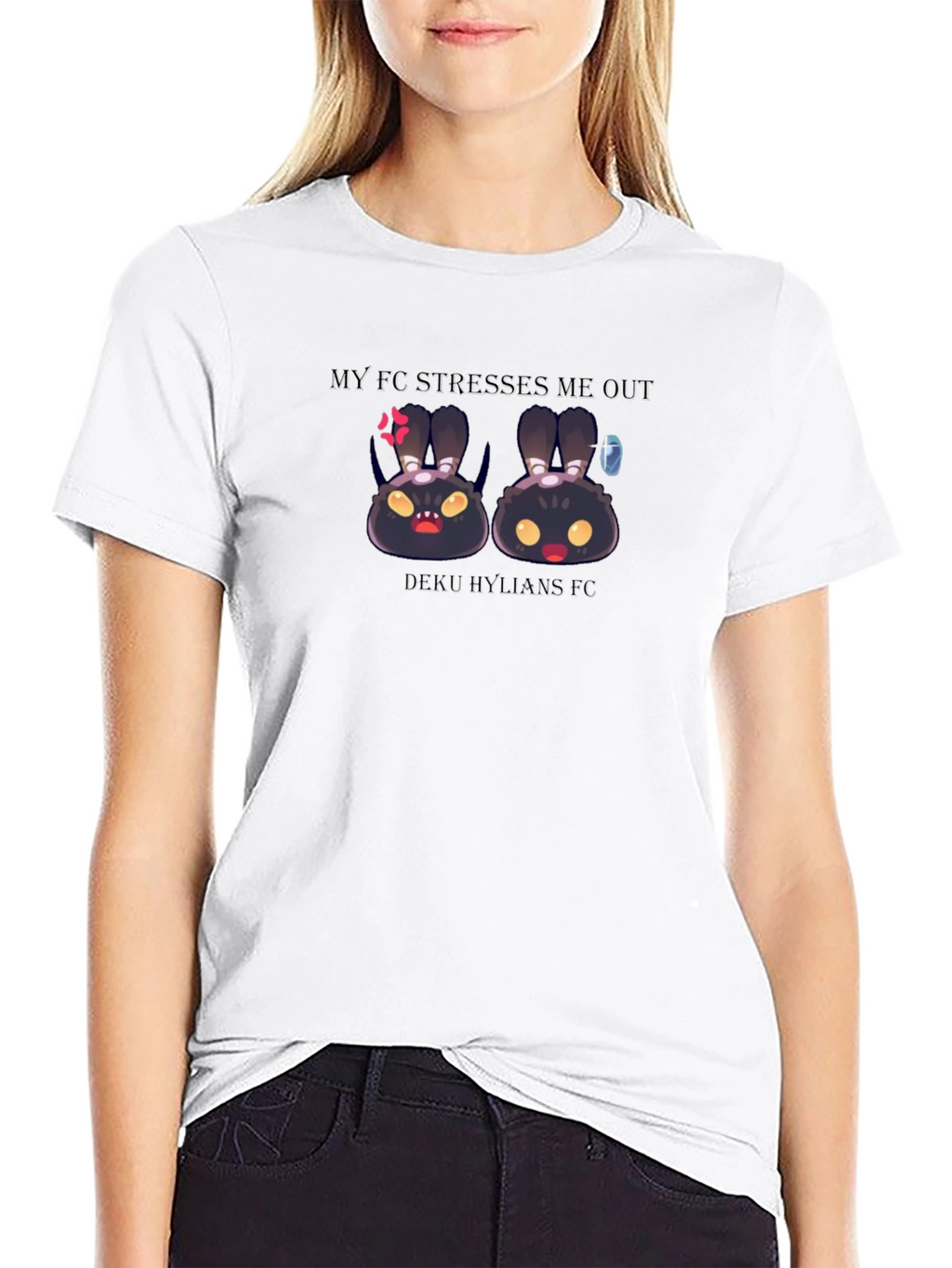 My FC Stresses Me Out Black Tee