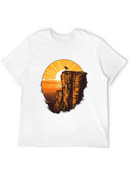 Cliff & Sunset Graphic Tee - Black