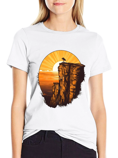 Cliff & Sunset Graphic Tee - Black