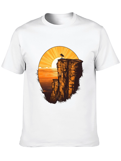 Cliff & Sunset Graphic Tee - Black
