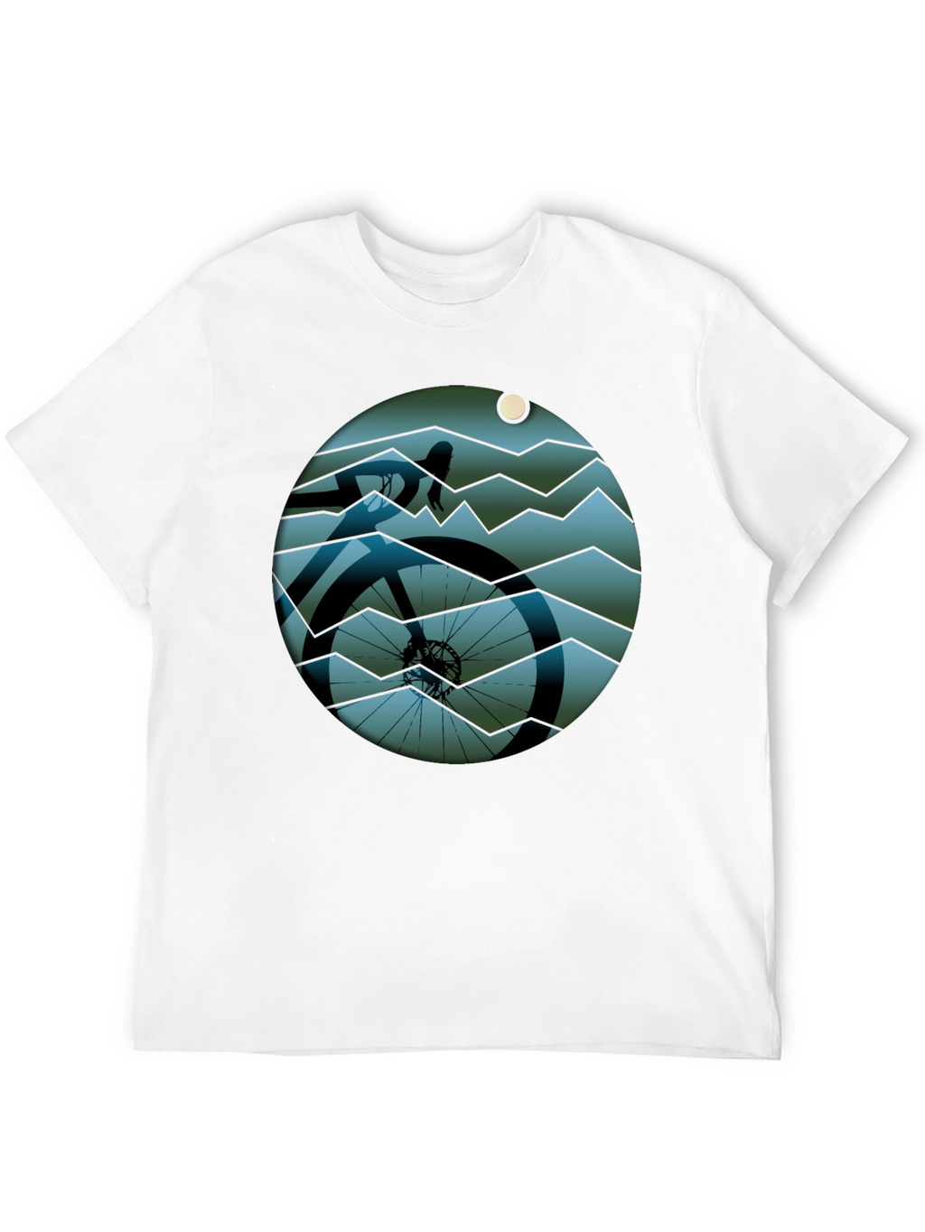 Cycle Scene Graphic Tee - Black
