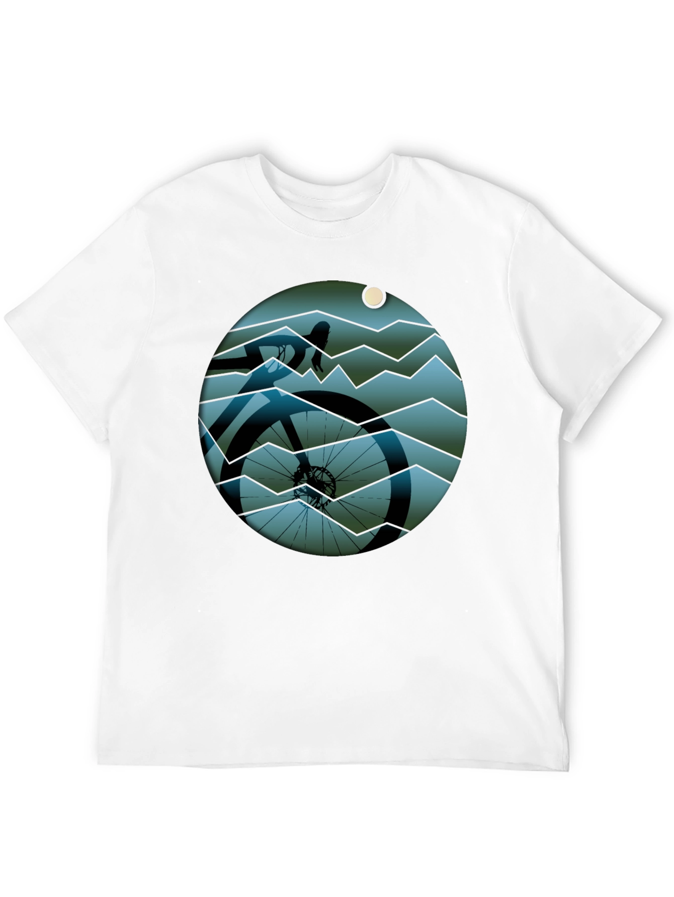 Cycle Scene Graphic Tee - Black