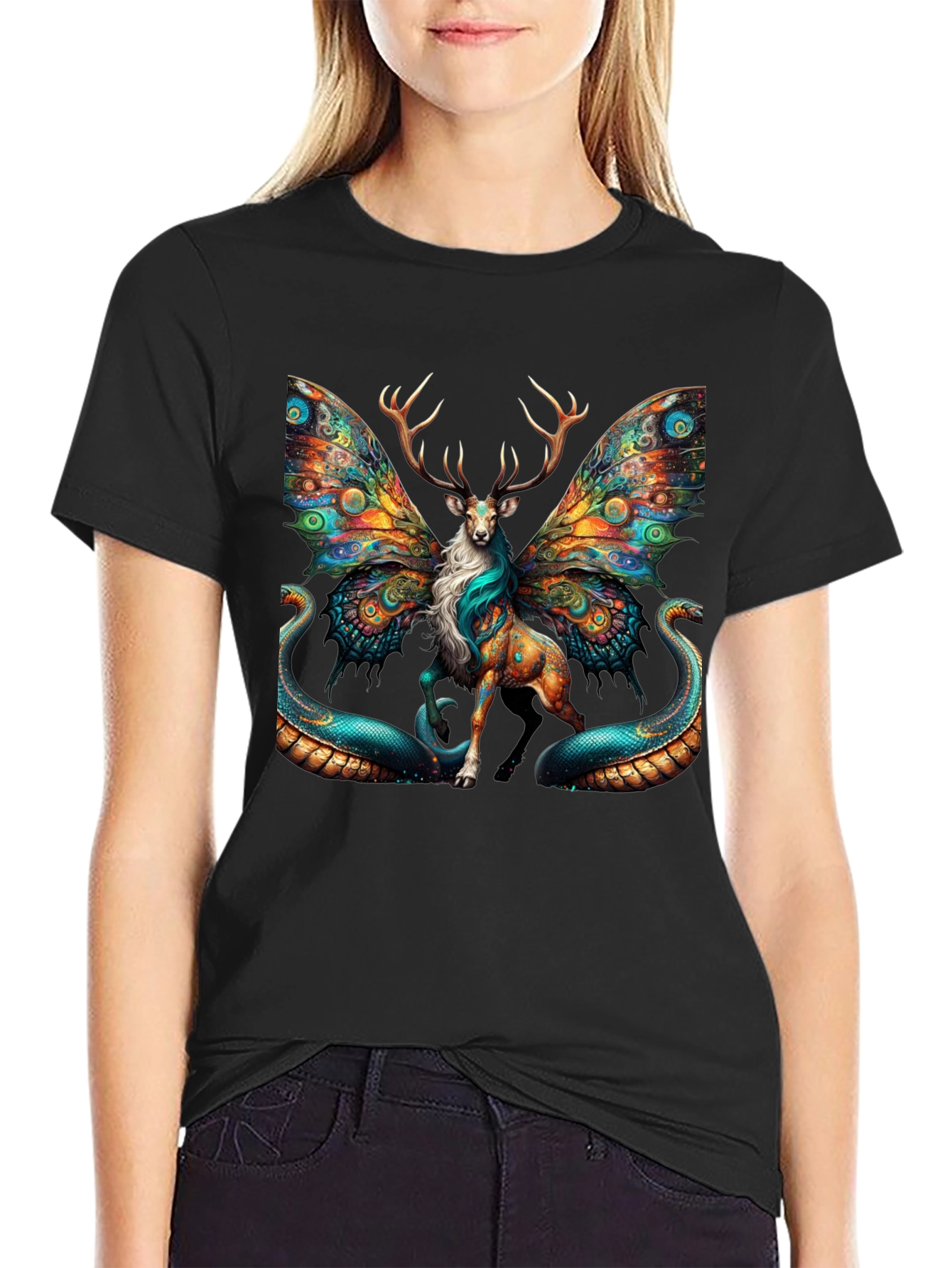 Mystical Deer Wings T-Shirt
