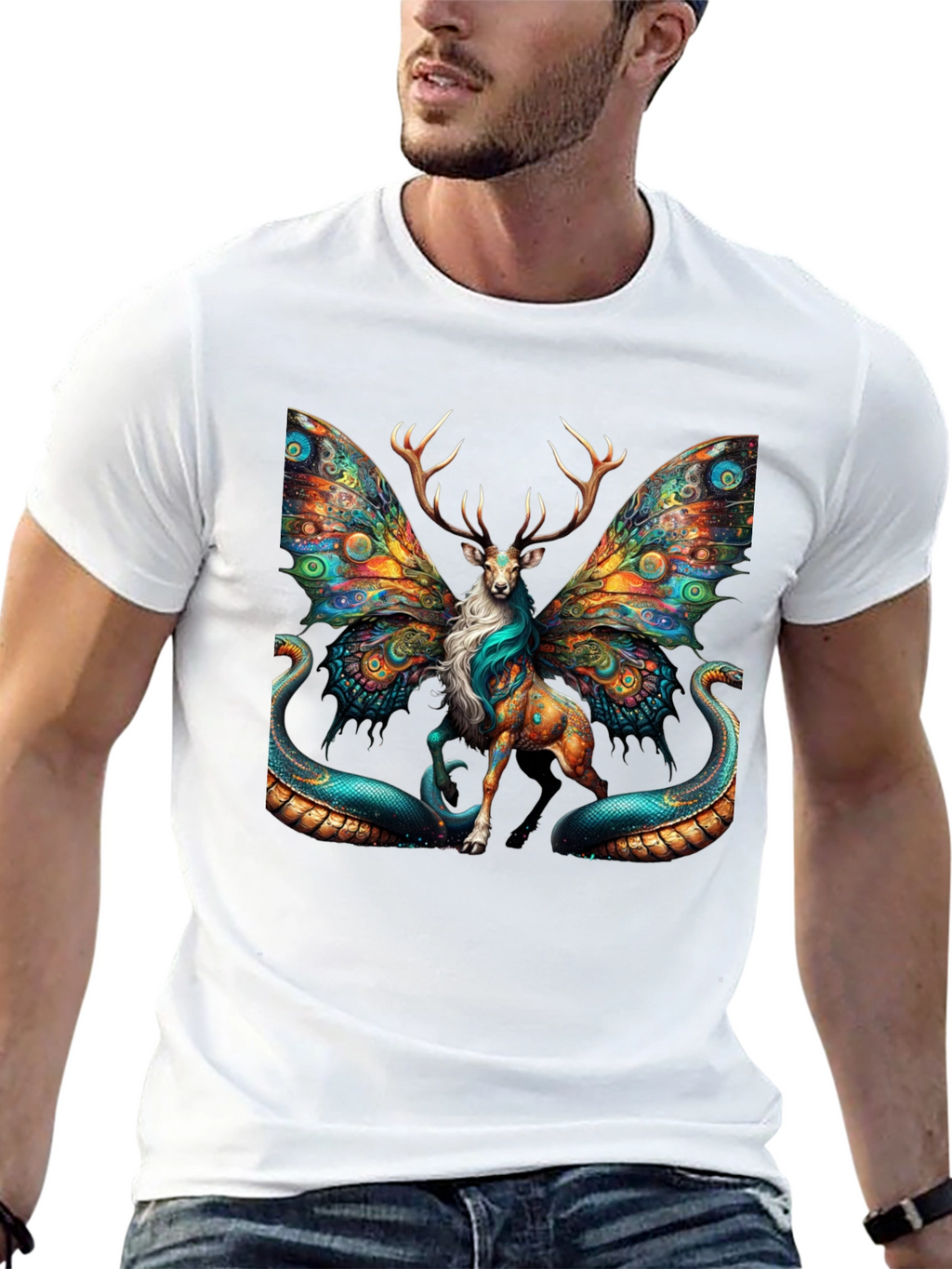 Mystical Deer Wings T-Shirt