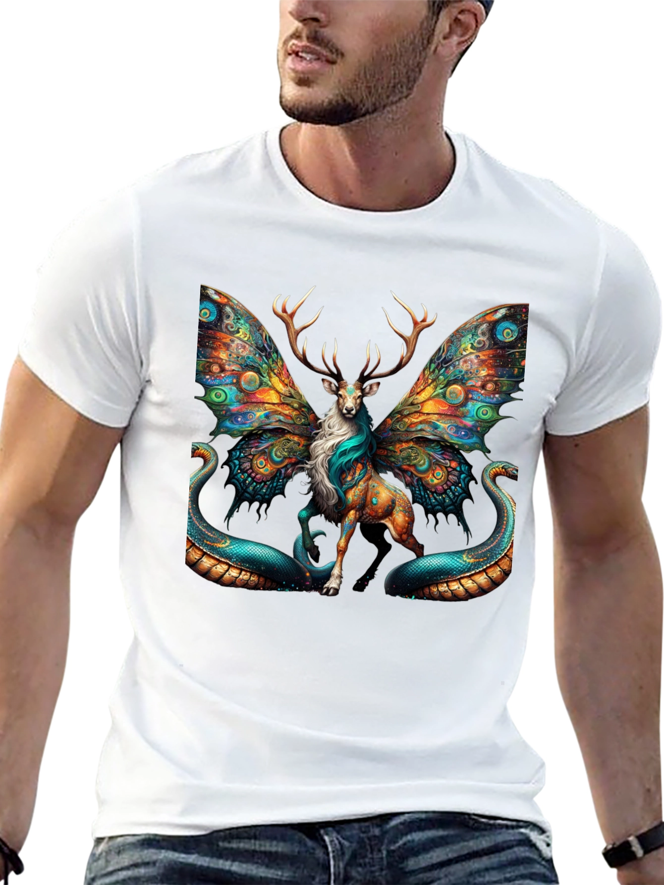 Mystical Deer Wings T-Shirt