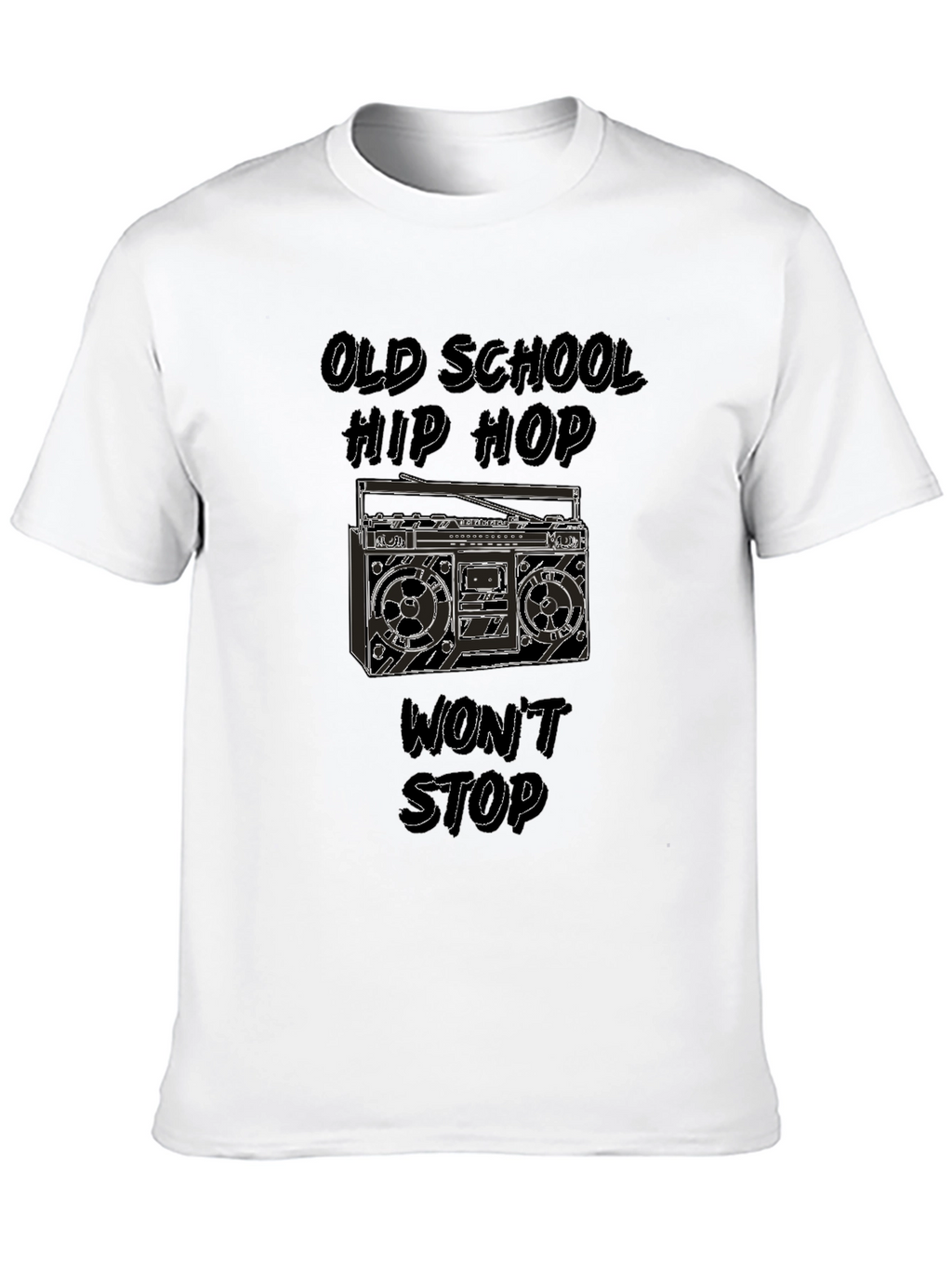 Old School Hip Hop Boombox Graphic Tee