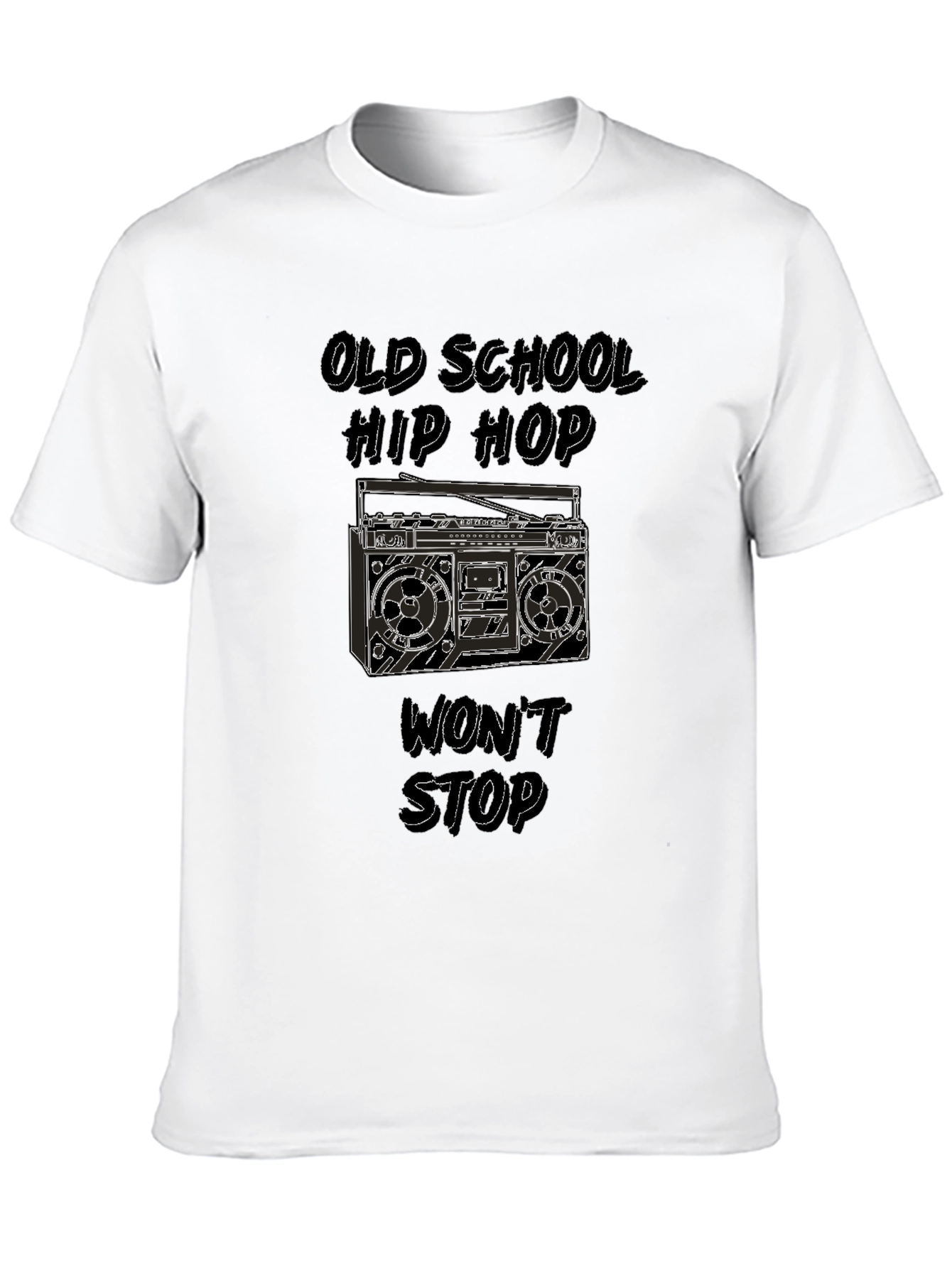 Old School Hip Hop Boombox Graphic Tee