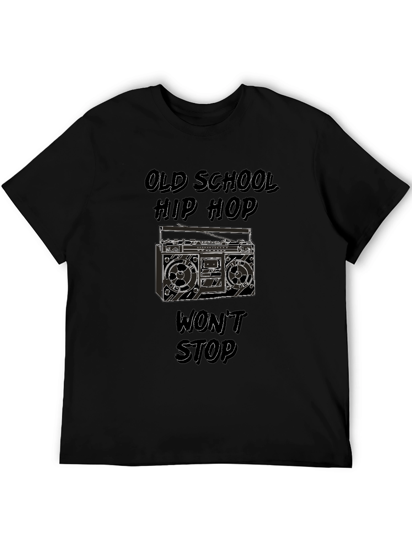 Old School Hip Hop Boombox Graphic Tee