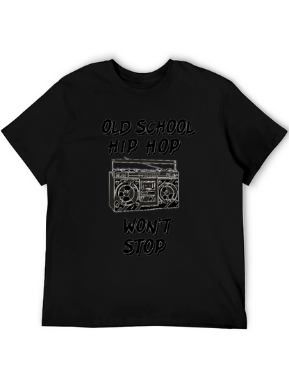 Old School Hip Hop Boombox Graphic Tee