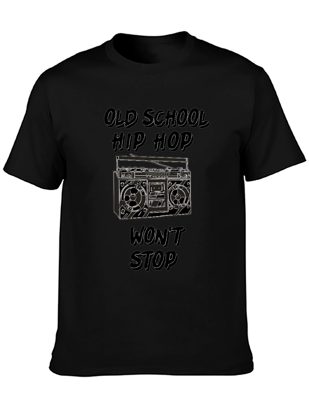Old School Hip Hop Boombox Graphic Tee