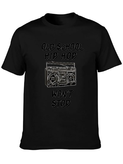 Old School Hip Hop Boombox Graphic Tee