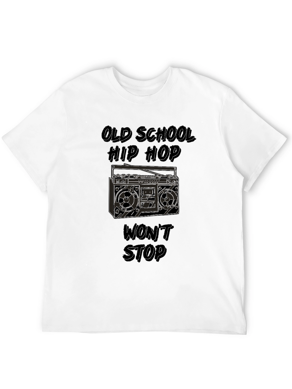 Old School Hip Hop Boombox Graphic Tee