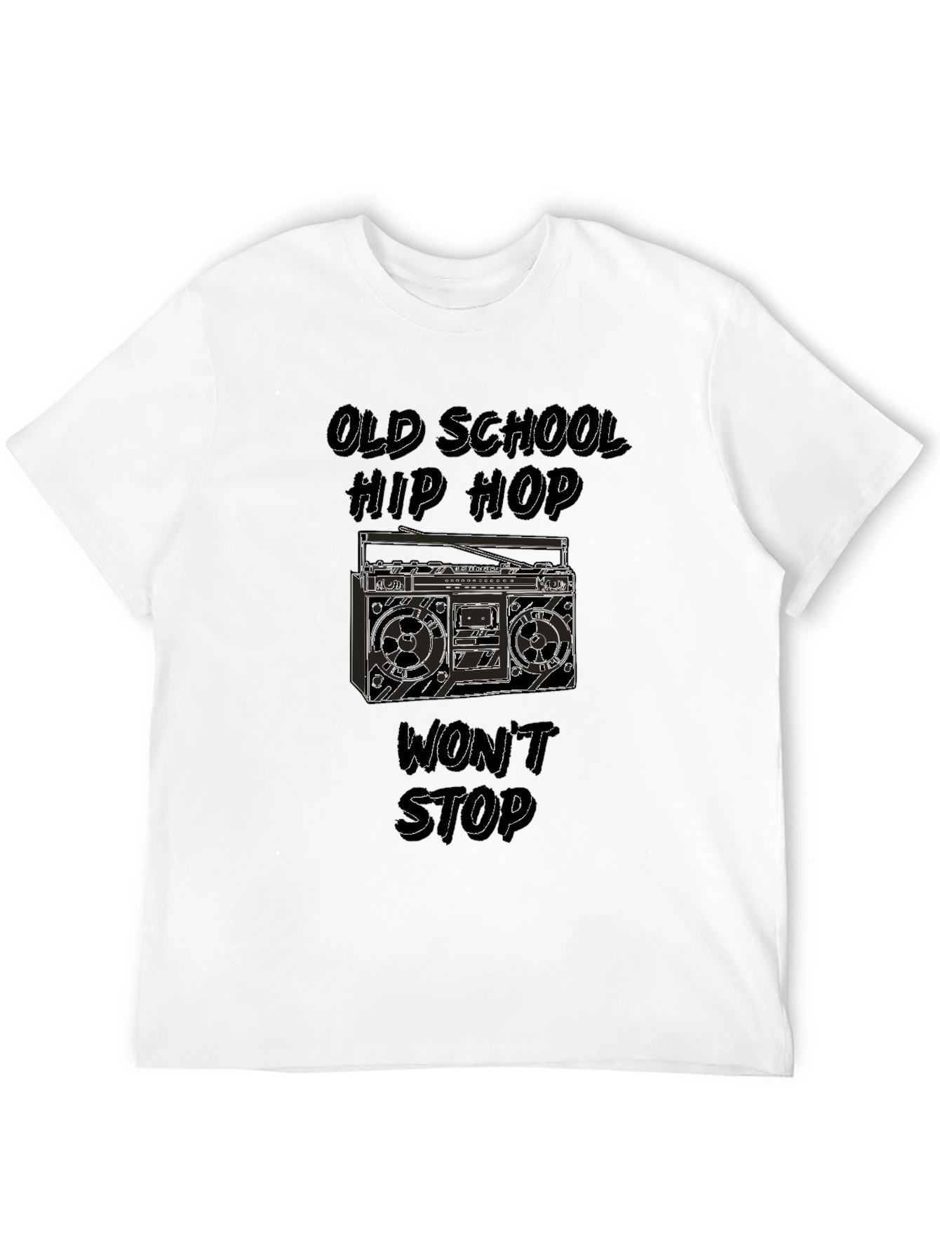 Old School Hip Hop Boombox Graphic Tee