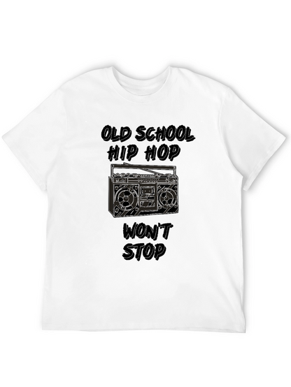 Old School Hip Hop Boombox Graphic Tee