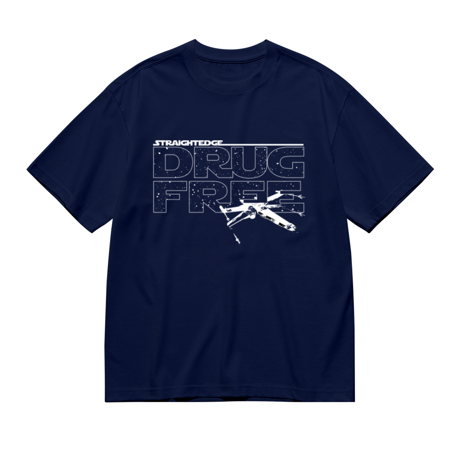 Straight Edge X-Wing Star Wars Fan Graphic T-Shirt