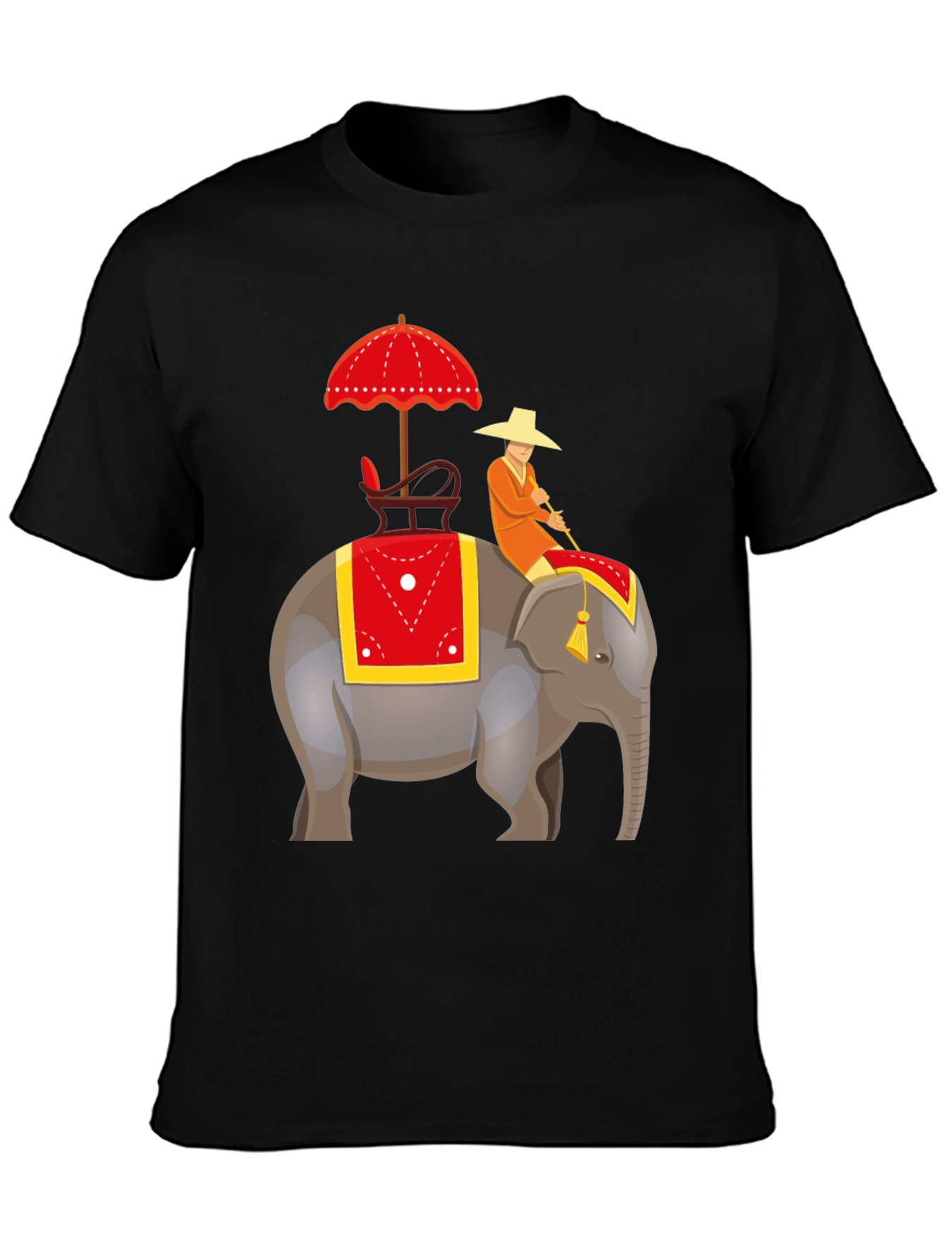 Elephant Rider Graphic Tee - Unique Design